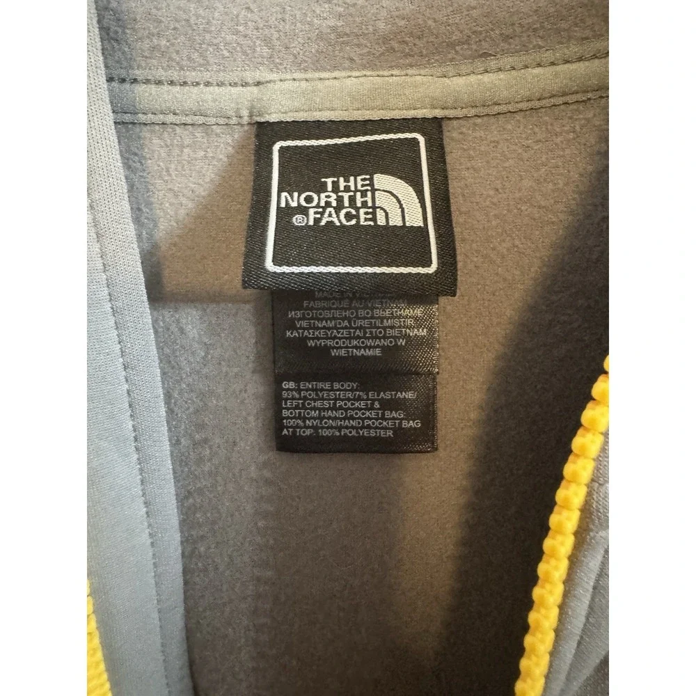 🔥The North Face‎ 🤑Steep Series Hoodie Flash Dry Full Zip Grey Yellow Men's S